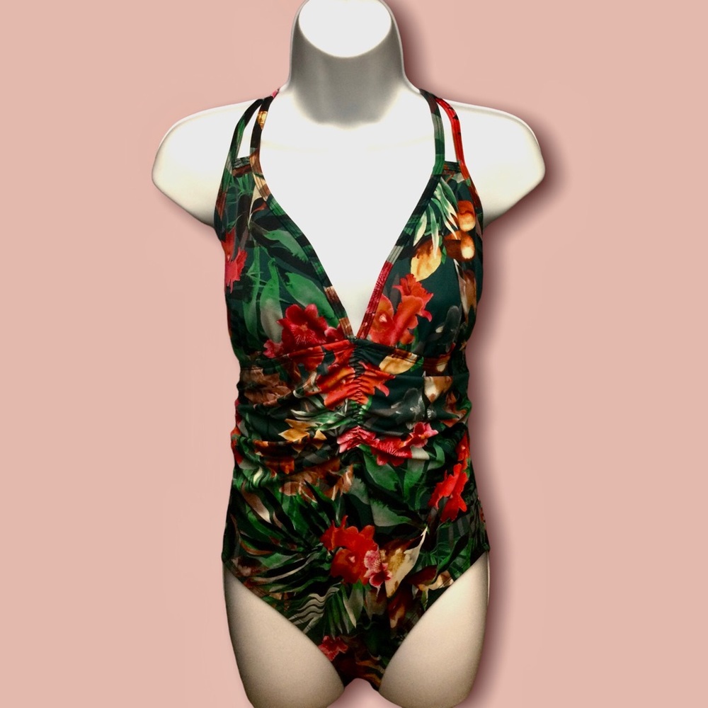 Aqua Green one piece swimsuit
